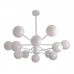 Люстра "Баренса" 12х40Вт E27 белый 86х86х75 см.