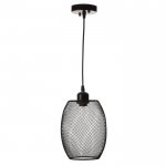 Светильник "Бочонок" 1х40Вт E27 черный 18х18х120 см.