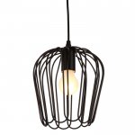 Светильник "Цветок" 1х40Вт E27 черный 20х20х120 см.