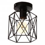 Светильник "Прямоугольник" 1х40Вт E27 черный 16х16х20 см.