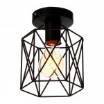 Светильник "Прямоугольник" 1х40Вт E27 черный 16х16х20 см.