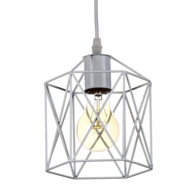 Светильник "Прямоугольник" 1х40Вт E27 белый 16х16х100 см.