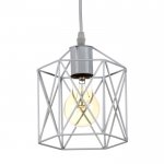 Светильник "Прямоугольник" 1х40Вт E27 белый 16х16х100 см.