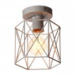 Светильник "Прямоугольник" 1х40Вт E27 белый 16х16х16 см.