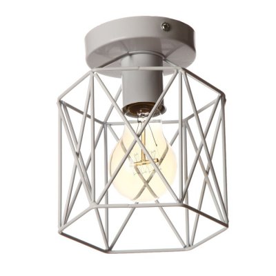 Светильник "Прямоугольник" 1х40Вт E27 белый 16х16х16 см.