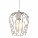 Светильник "Цветок" 1х40Вт E27 белый 18х18х100 см.