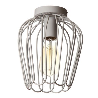 Светильник "Цветок" 1х40Вт E27 белый 18х18х23 см.