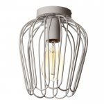 Светильник "Цветок" 1х40Вт E27 белый 18х18х23 см.