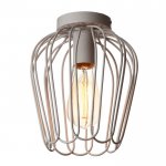 Светильник "Цветок" 1х40Вт E27 белый 18х18х23 см.