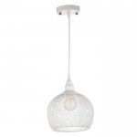 Светильник "Шар" 1х40Вт E27 белый 22х22х100 см.