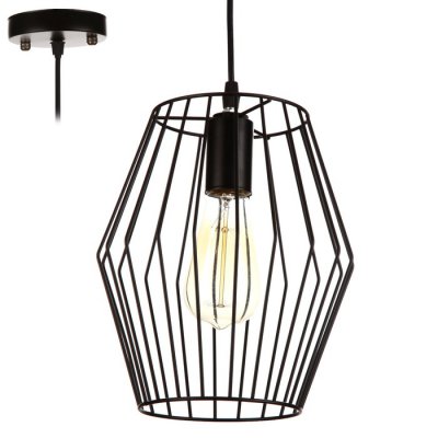 Светильник "Ромб" 1х40Вт E27 черный 22х22х100 см.