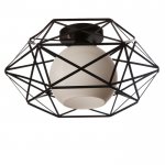 Светильник "Софит" 1х40Вт E27 черный 35х35х19 см.