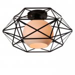 Светильник "Софит" 1х40Вт E27 черный 35х35х19 см.