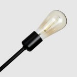 Люстра "Молекула" 6х40Вт Е27 черный 62х62х68 см.