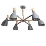 Люстра "Марокко" 6х40Вт E27 серый 90х90х58,5 см.