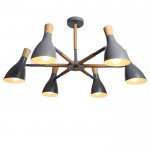 Люстра "Марокко" 6х40Вт E27 серый 90х90х58,5 см.