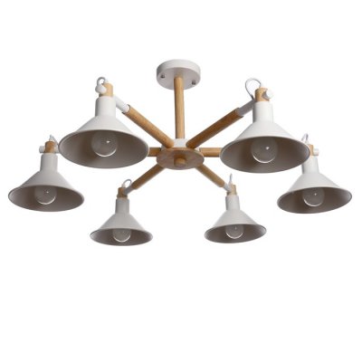 Люстра Люстра "Леона" 6х40Вт E27 белый 75,5х75,5х38,5 см.