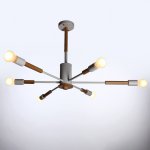 Люстра "Этингер" 6х40Вт E27 белый 94х94х50 см.