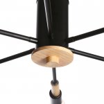 Люстра "Этингер" 6х40Вт E27 черный 94х94х50 см.