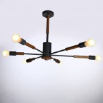 Люстра "Этингер" 6х40Вт E27 серый 94х94х50 см.