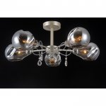 Люстра "Берта" 5x40Вт E14 сатин никель 60х60х27 см.