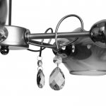 Люстра "Берта" 5x40Вт E14 сатин никель 60х60х27 см.