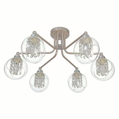 Люстра Люстра "Севилья" 6x40Вт E14 сатин никель 61х61х32 см.