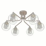 Люстра "Севилья" 6x40Вт E14 сатин никель 61х61х32 см.