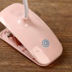 Лампа настольная сенсор на прищепке "Джуниор" 3 режима LED 7Вт МИКС 12х5,5х41см