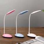 Лампа настольная сенсор "Школьник" 3 режима LED 6Вт USB МИКС 11х6,5х37см