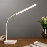 Лампа настольная сенсор "Ракурс"  3 режима LED 15Вт USB белый 29х9х33см