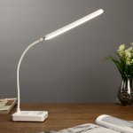 Лампа настольная сенсор "Ракурс"  3 режима LED 15Вт USB белый 29х9х33см