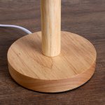 Лампа настольная "Эко" 1х40Вт Е27 светлое дерево-зеленый 18х18х29,5 см.