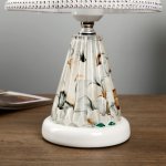 Лампа настольная с подсветкой "Дамона" 1х40Вт Е27 220В белый 21х21х33 см.