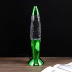 Светильник ночник "Пузырьки" LED USB RGB зеленый 10х10х35 см.