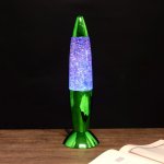 Светильник ночник "Пузырьки" LED USB RGB зеленый 10х10х35 см.