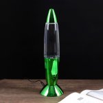 Светильник ночник "Смерч" LED USB RGB зеленый 10х10х35 см.