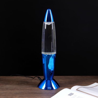 Светильник ночник "Смерч" LED USB RGB синий 10х10х35 см.