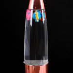 Светильник ночник "Рыбки" LED USB RGB розовое золото 10х10х35 см.