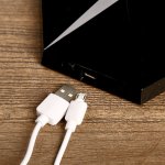 Лампа настольная "Даймонд" АКБ USB 6Вт черный 20х13х28 см.