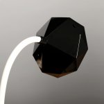 Лампа настольная "Даймонд" АКБ USB 6Вт черный 20х13х28 см.