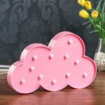 Ночник "Облачко" 11хLED батарейки 2хАА МИКС 29х3х18 см.