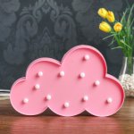 Ночник "Облачко" 11хLED батарейки 2хАА МИКС 29х3х18 см.