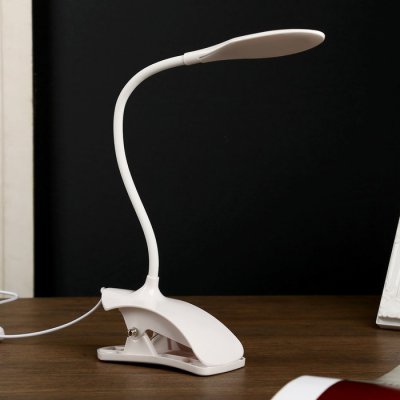 Лампа на прищепке Лампа на прищепке "Терона" 5Вт USB белый 13х5,5х31,5 см.