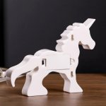 Ночник "Сказочный единорог" 5хLED батарейки 2хАА МИКС 21х3х17 см.