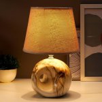 Лампа настольная "Аделия" 1x40Вт E14 серый 14,5х14,5x20,5 см.