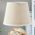 Лампа настольная "Аделия" 1x40Вт E14 серый 14,5х14,5x20,5 см.