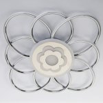 Люстра LED "Лавелли" 115Вт 4000К хром 65х65х7см.