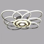 Люстра LED "Лавелли" 115Вт 4000К хром 65х65х7см.