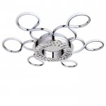 Люстра LED "Латера" 110Вт 4000К хром 62х62х10см.